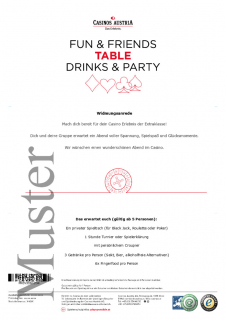 Fun & Friends Table - Drinks & Party