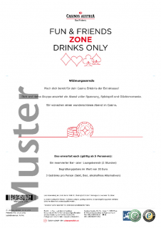 Fun & Friends Zone - Drinks only