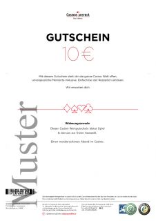 10 Euro Casino Wertgutschein